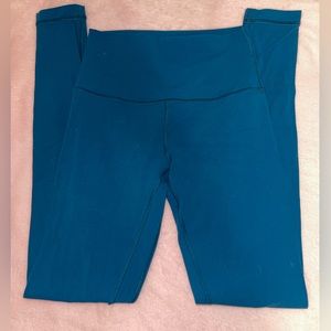 Lululemon Align Pant 28" color Tonic Teal Size 4 Excellent Used Condition